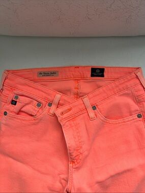 AG Adriano Goldschmied Stevie Ankle Jeans in Coral